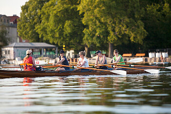 Ruderboot auf dem Wasser
